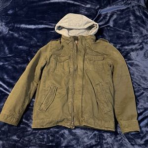 Levi's Mens Sherpa Lined Removable Hood Midweight Field Jacket Small